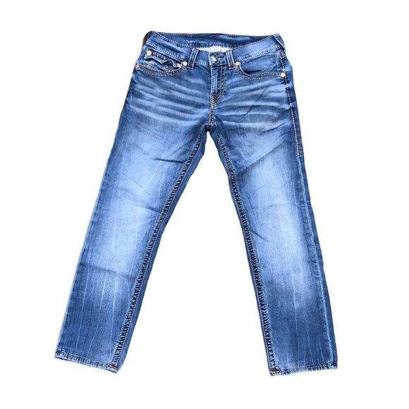 TRUE Religion Jeans Size 30 SKINNY Blue - Picture 4 of 9